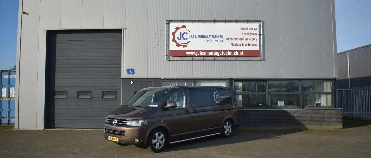 Bedrijfspand van JC Las en Montagetechniek in Aadorp