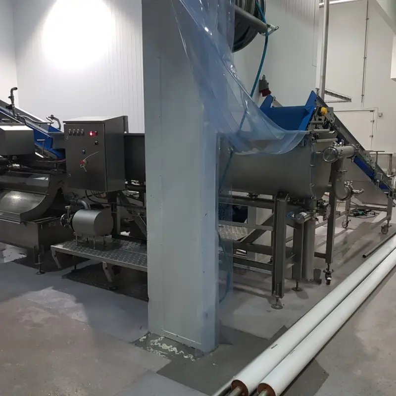 Machine opgesteld in een productiehal